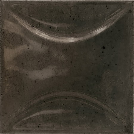 Apollo Tile Antiek 3.94 in. x 3.94 in. Glossy Black Ceramic Square Deco Wall Tile 5.39 sq. ft./case, 50PK MODDECBLK44